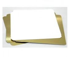 Подложка картонная прямоуг 40*60 см, 0,08 см (золото/серебро)