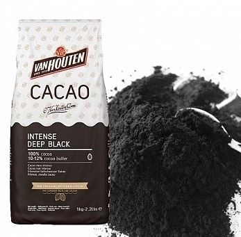 Какао-порошок алкализованный Intense Deep Black, 1кг упак.Нидерланды