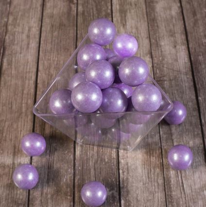 Посыпки сахарные "Шарики Фиолетовые перламутровые 12 мм", упак 50гр